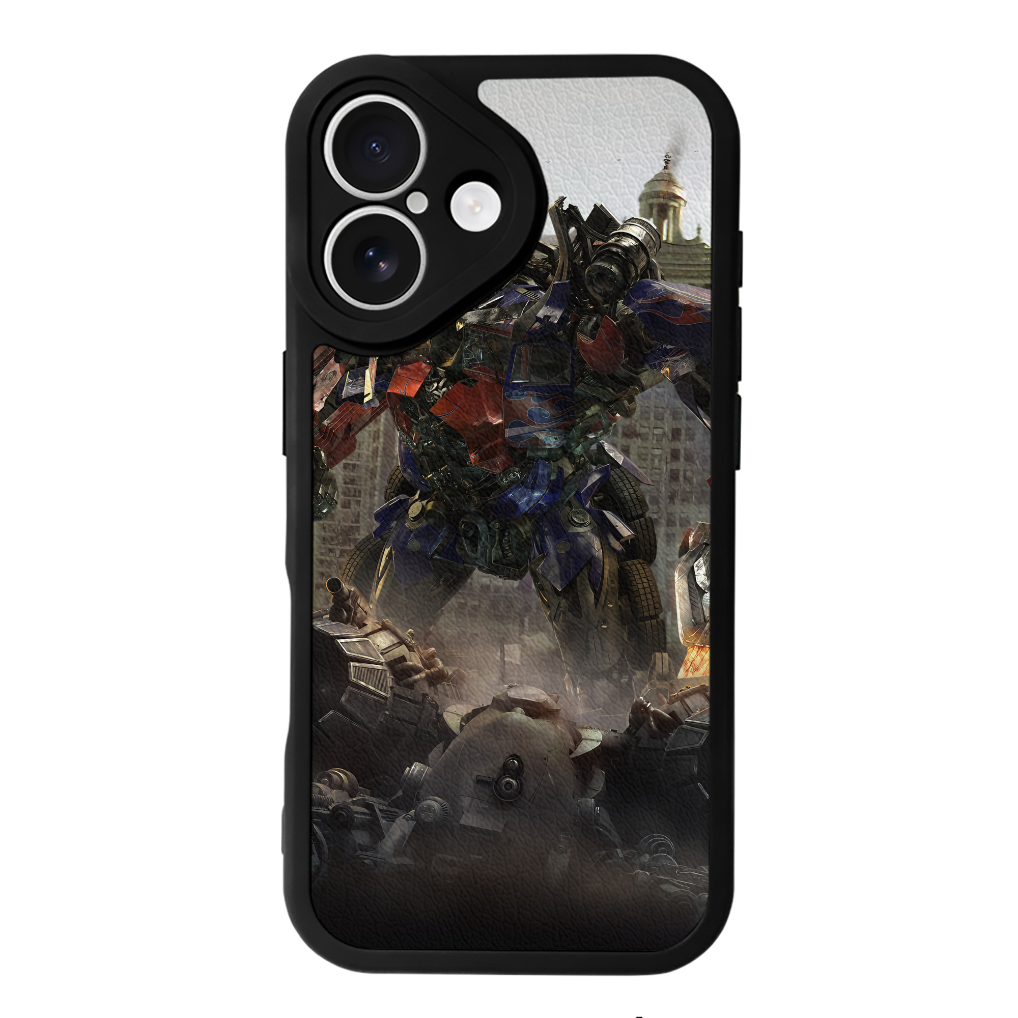 （画像用） Transformers トランスフォーマー 【iPhone 16シリーズ対応】シリコンスマホケース（レザー調） 材質：シリコン